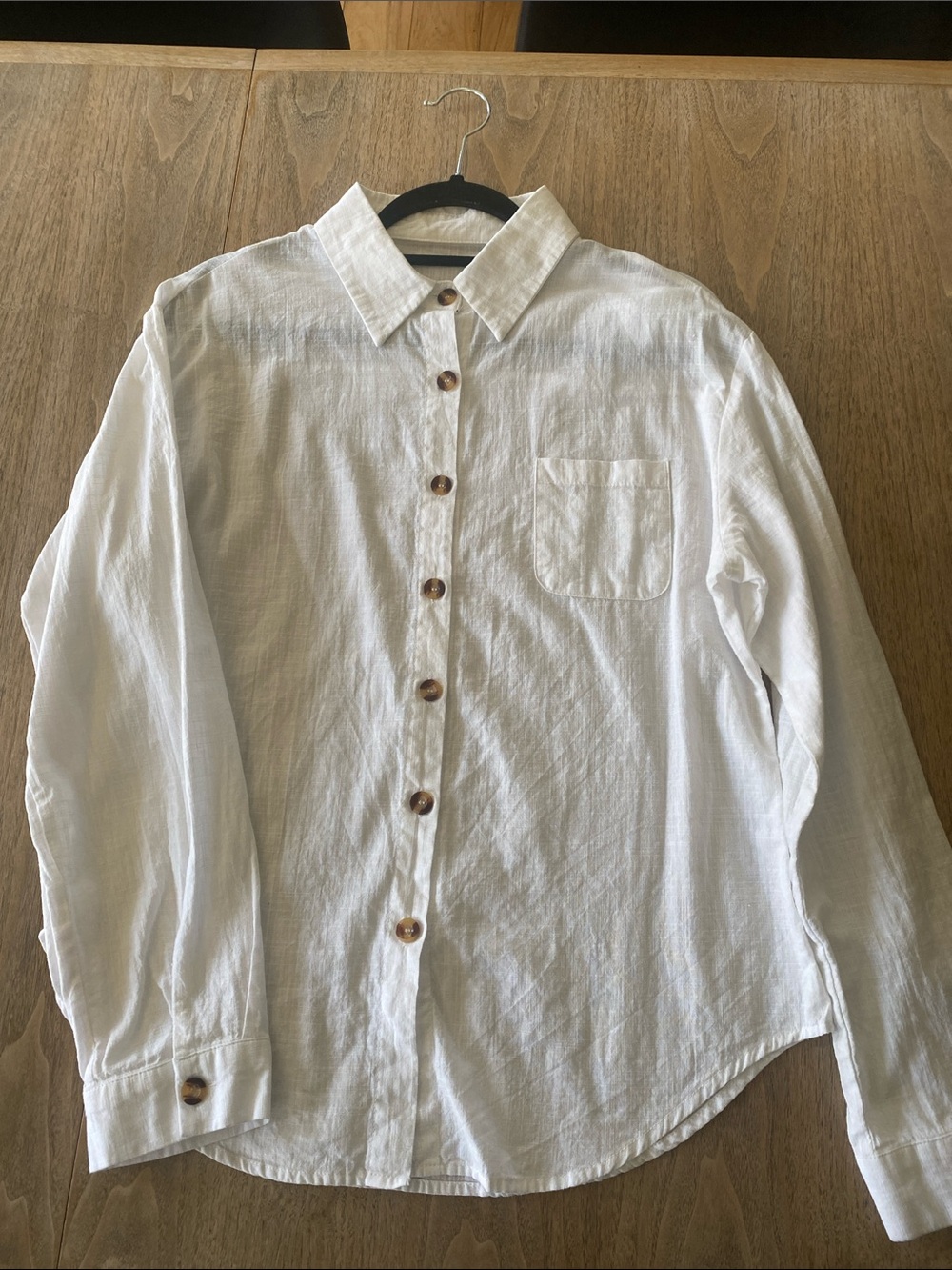 Women’s White Button Down Shirt